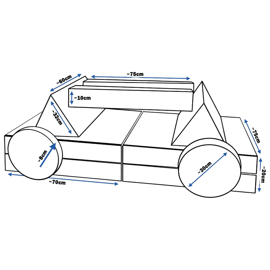 Play Sofa- Cream Corduroy