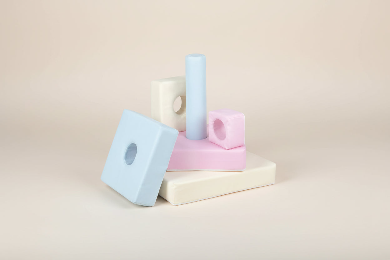 Stacking Pyramid - Pastel Trio Eco-Leather