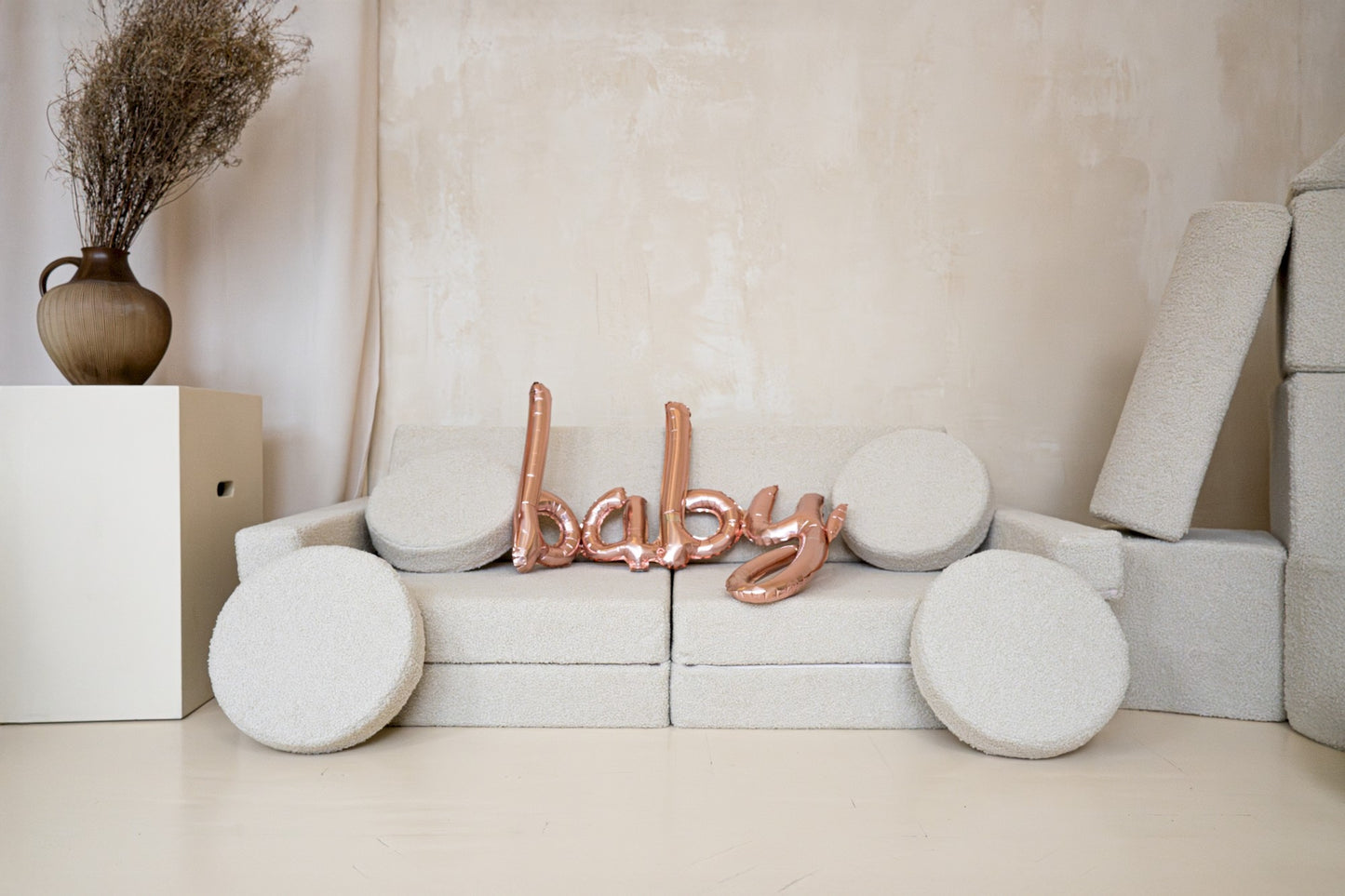 Boucle Deluxe Play Couch - Beige