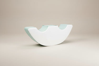 Double Seat Rocker - Mint|White Eco-Leather