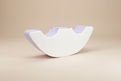 Double Seat Rocker - Lilac|White Eco-Leather