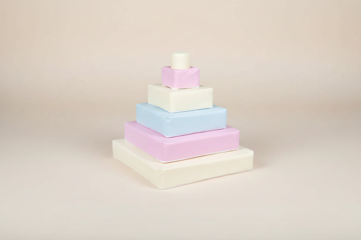 Stacking Pyramid - Pastel Trio Eco-Leather