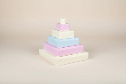 Stacking Pyramid - Pastel Trio Eco-Leather