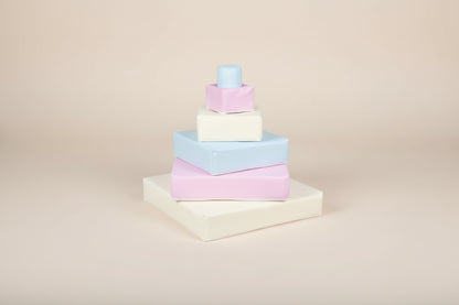 Stacking Pyramid - Pastel Trio Eco-Leather