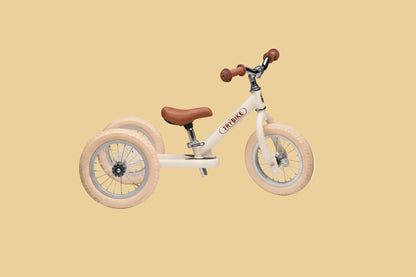 Trybike Steel  2-in-1 Balance Trike - Cream