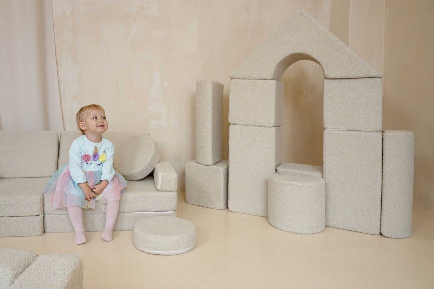 Boucle Castle Set - Cream