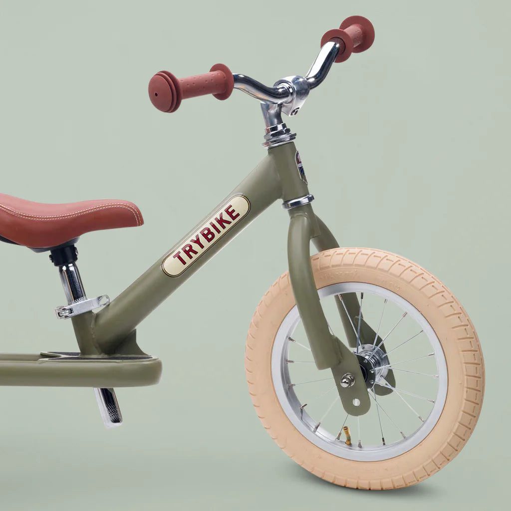 Trybike Steel  2-in-1 Balance Trike - Green