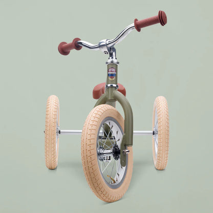 Trybike Steel  2-in-1 Balance Trike - Green