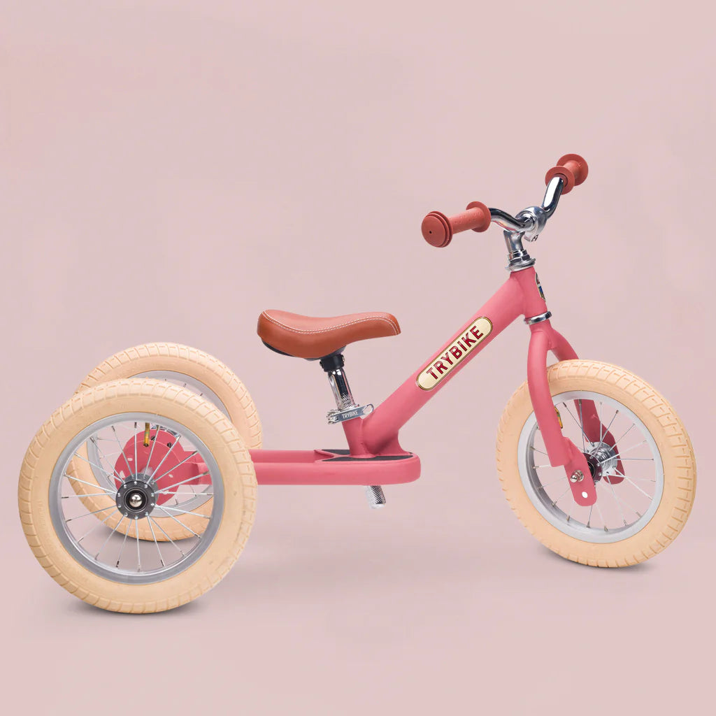 Trybike Steel  2-in-1 Balance Trike - Pink