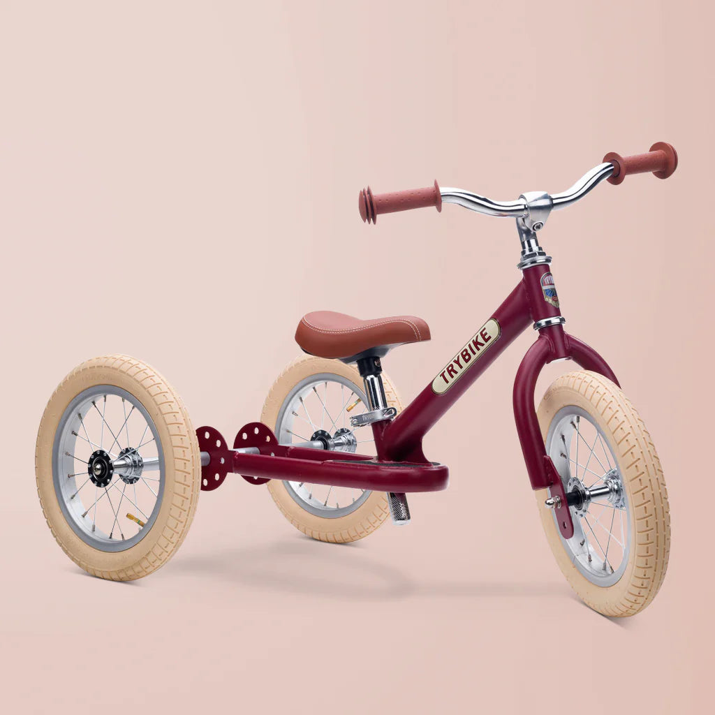 Trybike Steel  2-in-1 Balance Trike - Red