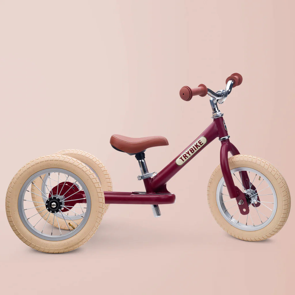 Trybike Steel  2-in-1 Balance Trike - Red