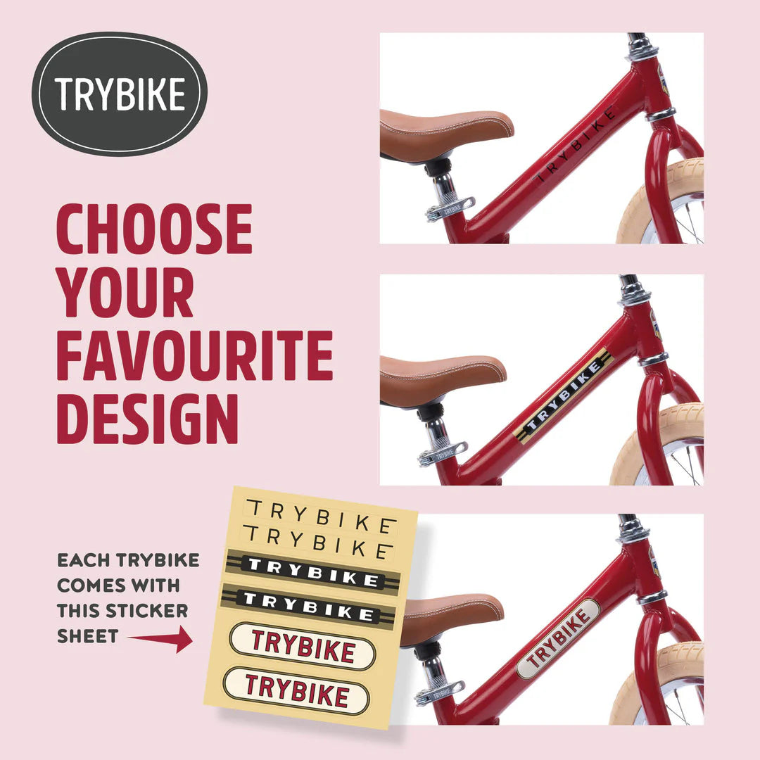 Trybike Steel  2-in-1 Balance Trike - Red