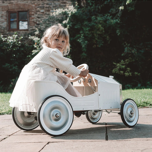Vilac Large White Pedal Car
