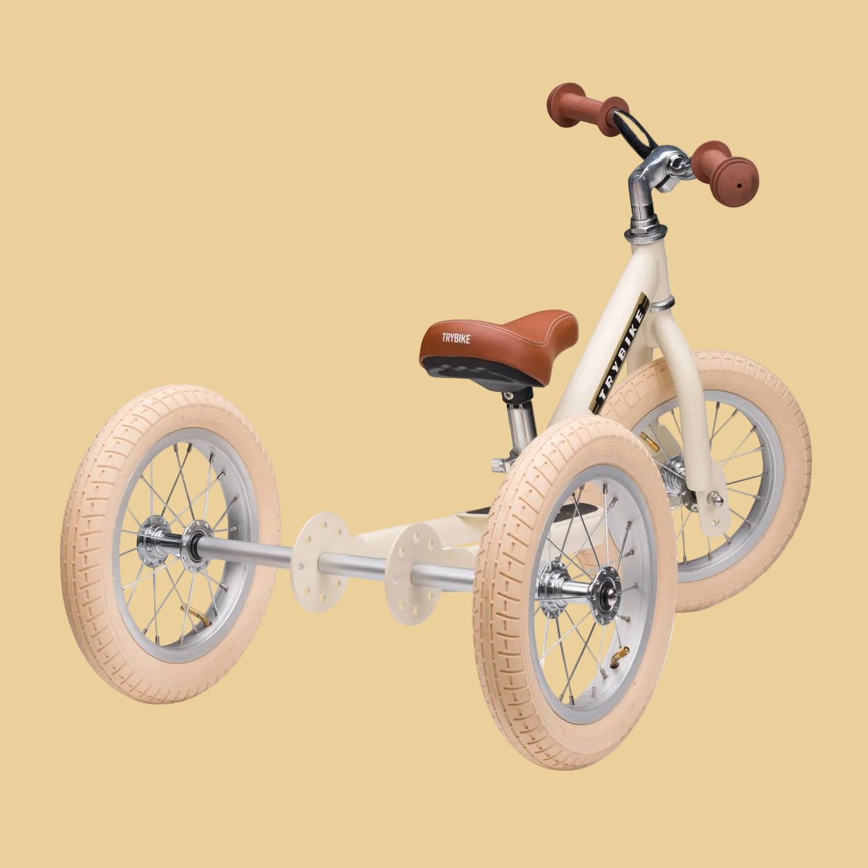 Trybike Steel  2-in-1 Balance Trike - Cream