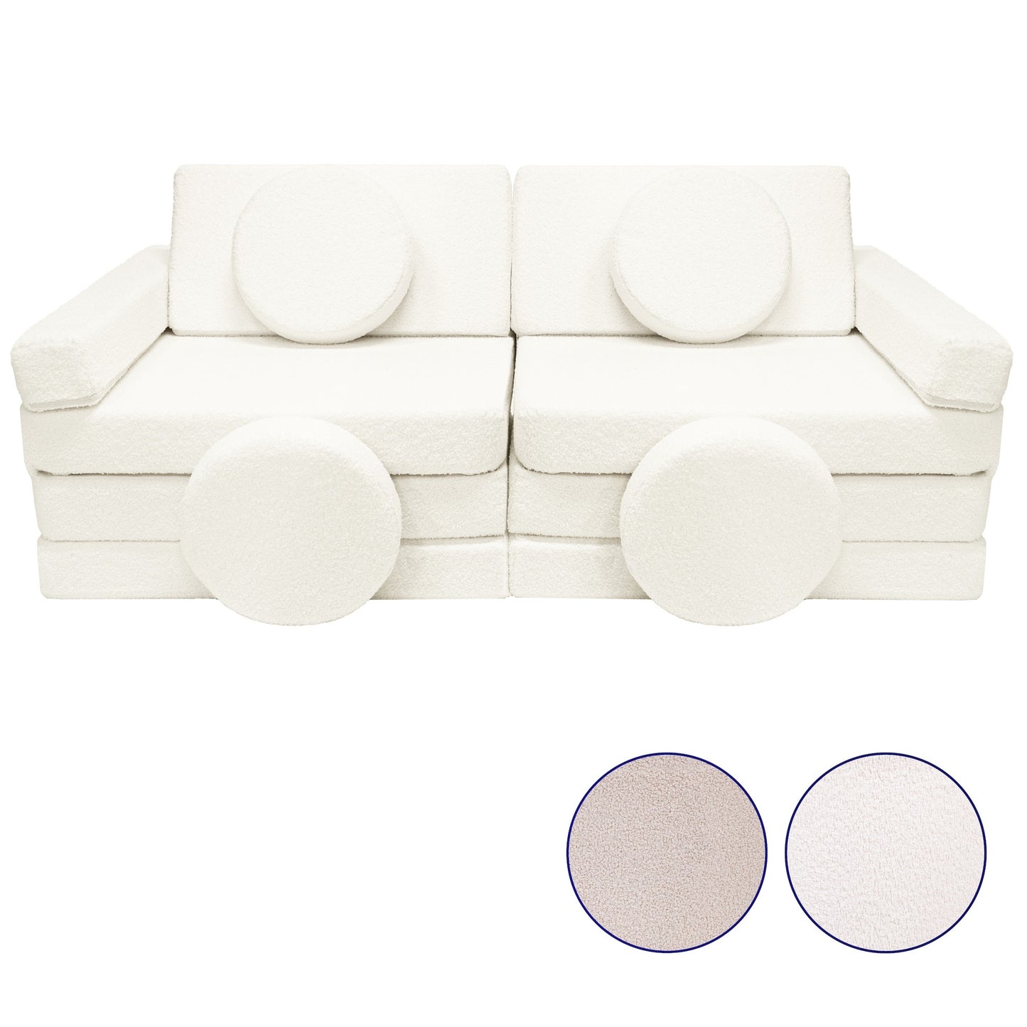 Boucle Deluxe Play Couch - Cream