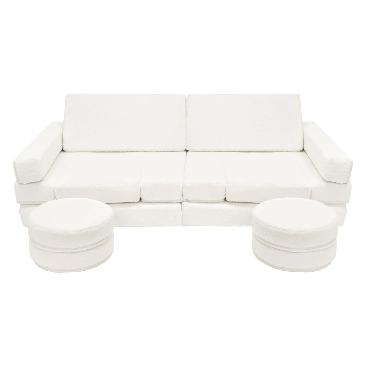 Boucle Deluxe Play Couch - Cream