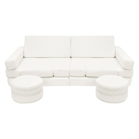 Boucle Deluxe Play Couch - Cream
