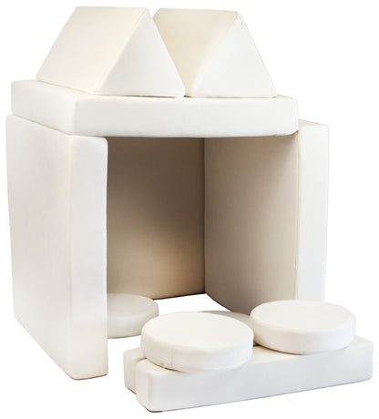 Velvet Play Sofa- Cream