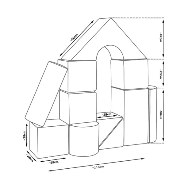 Grand Castle Set - Beige Bouclé