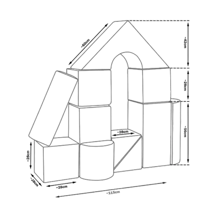 Grand Castle Set - Beige Bouclé