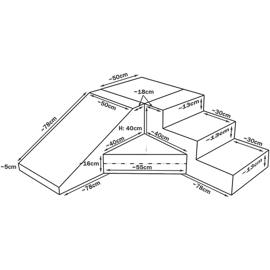 Step & Slide - Beige Bouclé