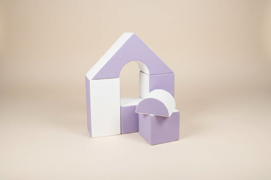 Mini Castle Set - Lilac|White Eco-Leather