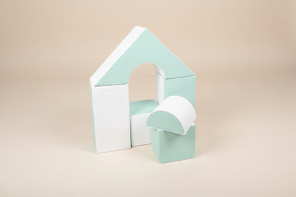 Mini Castle Set - Mint|White Eco-Leather