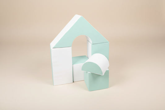 Mini Castle Set - Mint|White Eco-Leather