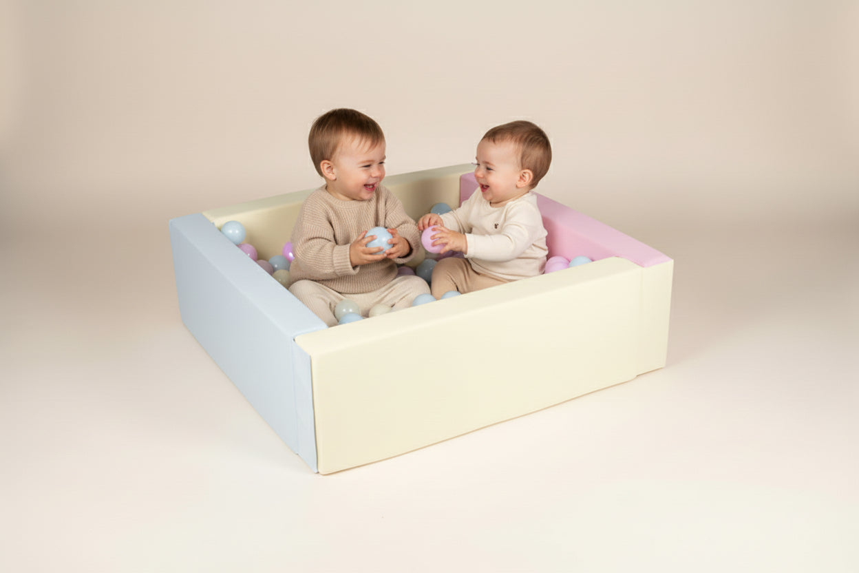 Ball Pit + 200 Balls - Pastel Trio Eco-Leather