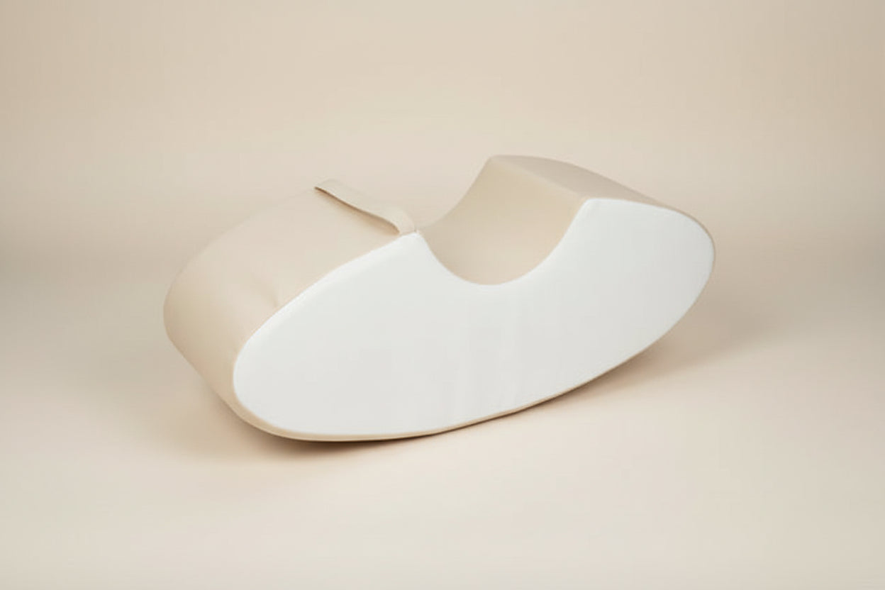 Single Seat Rocker - Beige|White Eco-Leather