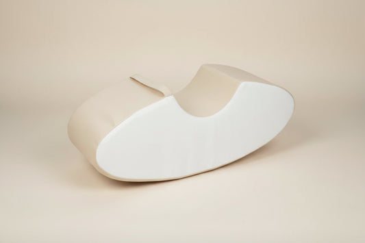Single Seat Rocker - Beige|White Eco-Leather