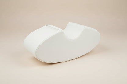 Single Seat Rocker - White Eco-Leather