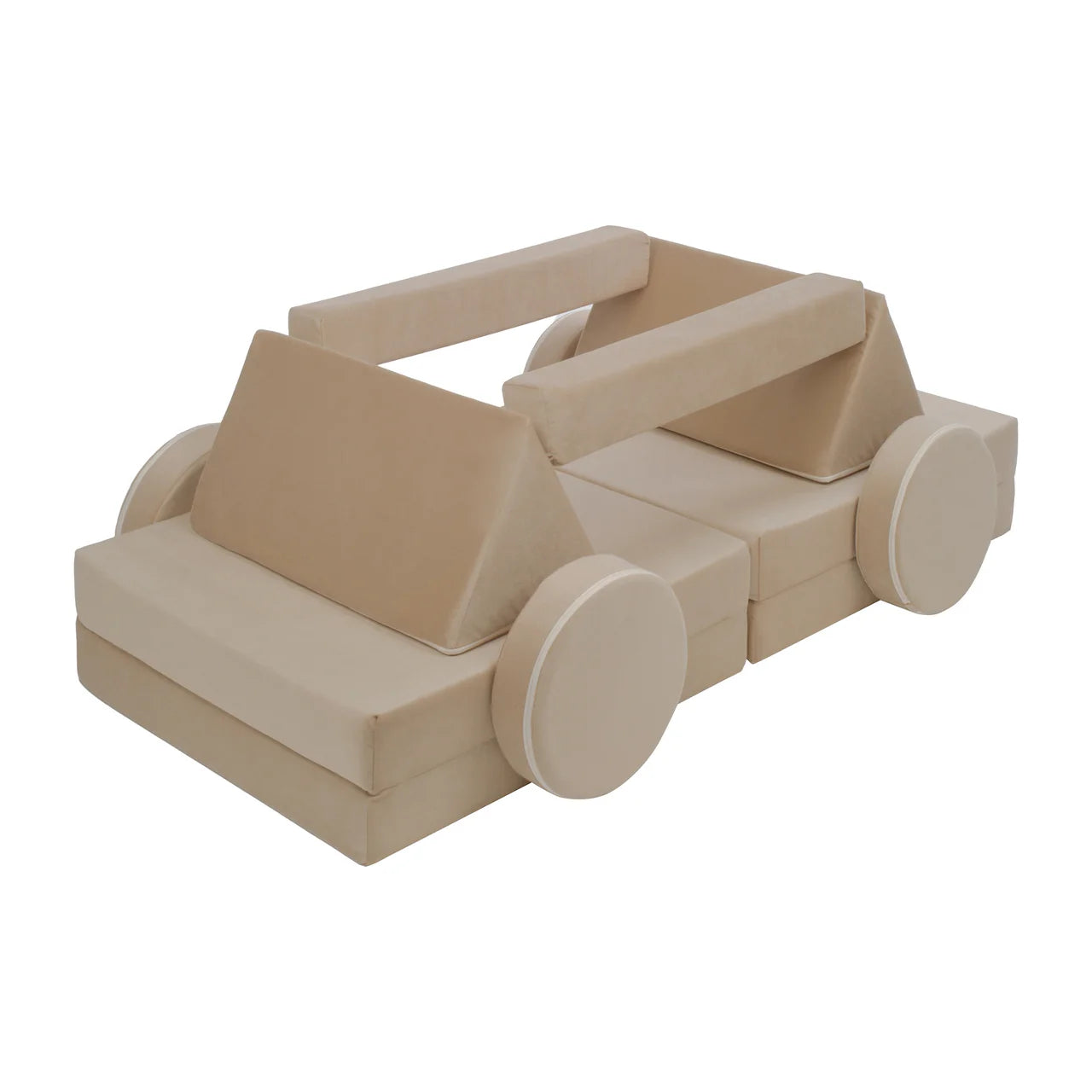 Velvet Play Sofa- Beige